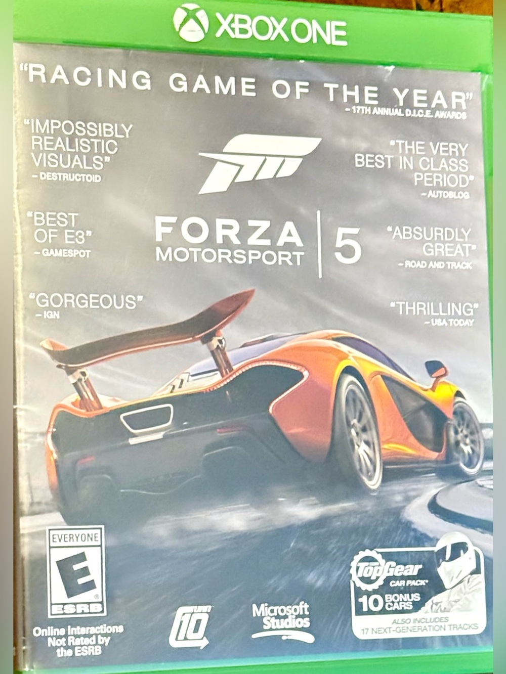 Forza Motorsport 5 Xbox One Complete w/ Case & Top Gear Insert